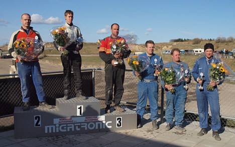 I Klasse 1 vandt midtjyden Jannick Godskesen foran 5 MNJ-kørere: : Anders Salomonsen, Thomas Pedersen, Allan Jørgensen, Lars Lindgaard og Jan Bjerg.